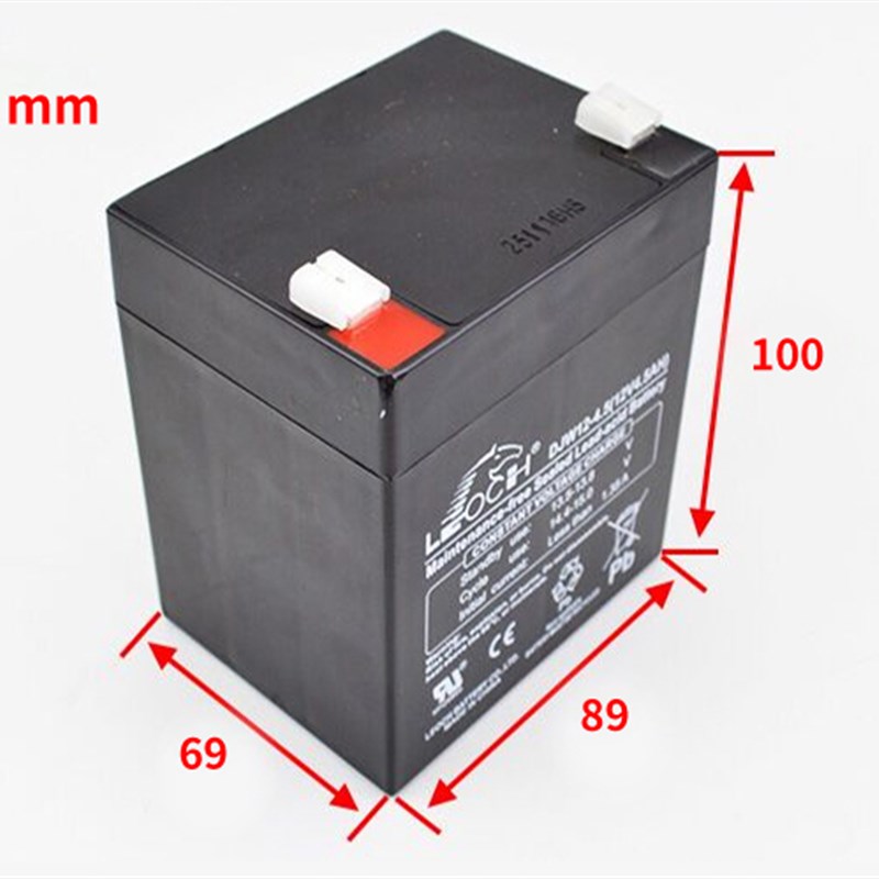 巨人通力电梯配件 轿顶应急电源电瓶 理士蓄电池 12V DJW12-4.5AH