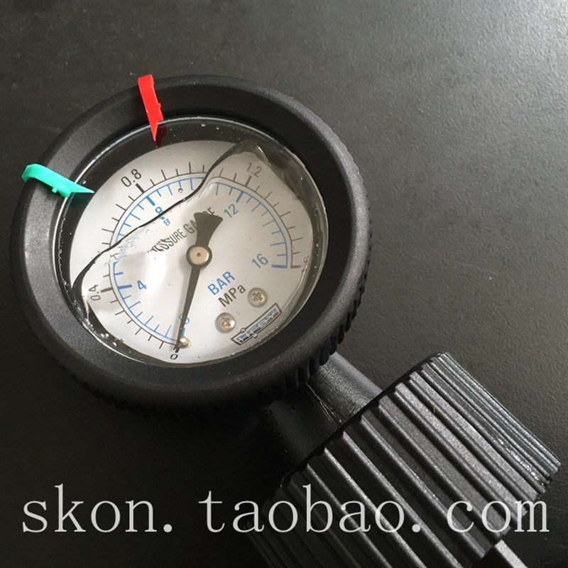 PP单面隔膜一体压力表 耐酸碱 耐腐蚀压力表 0-1.6MPA16BAR