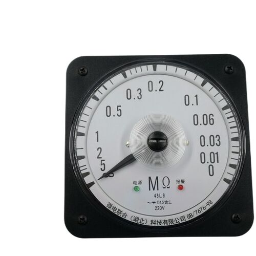 船用仪表报警绝缘检测仪表兆欧表45L8/45L9-M高阻表110*110mm