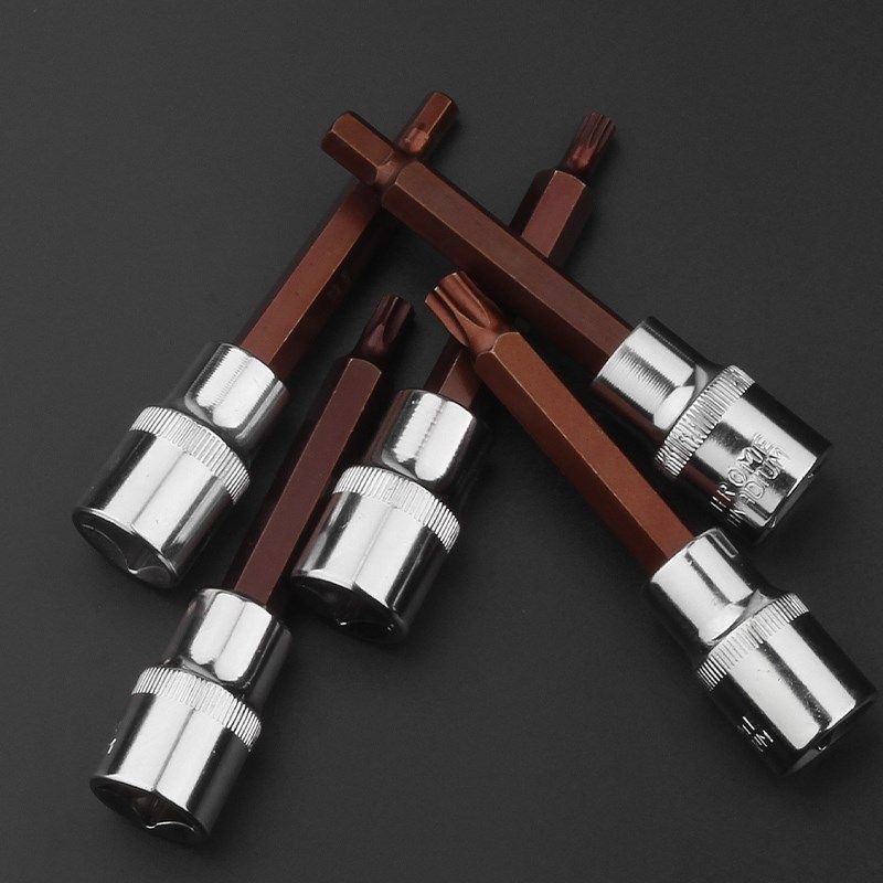 1/2压批套筒花型S2梅花旋具套筒头子批头T20T30T40T45T50T55T60