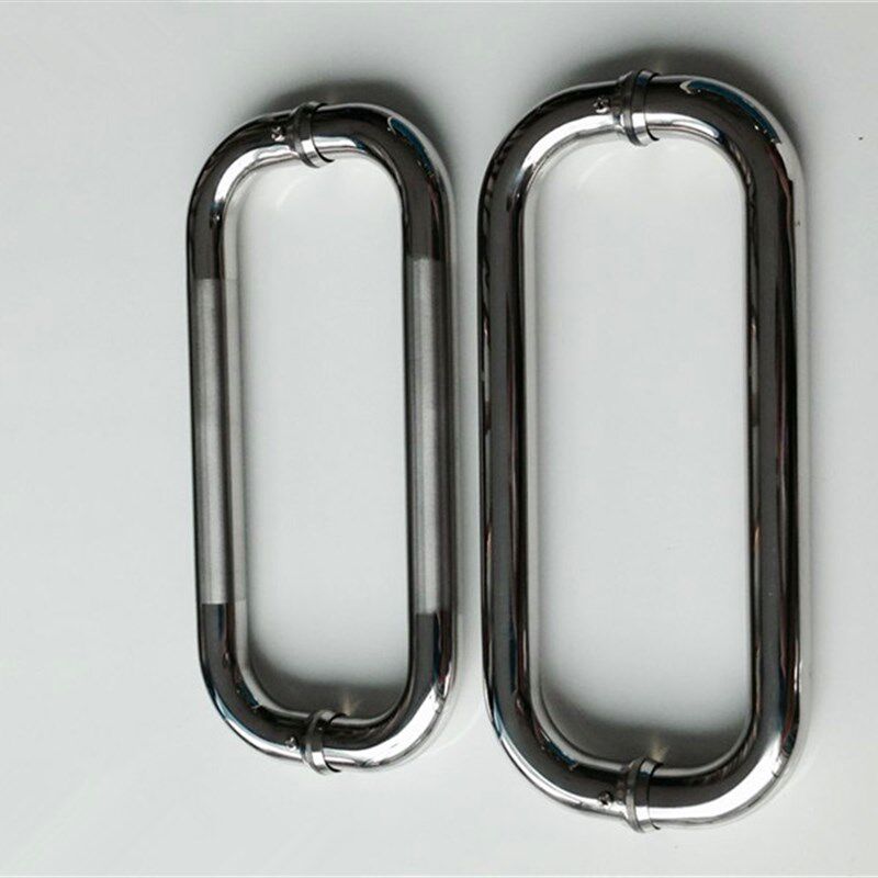 440孔距淋浴房把手o型机弯玻璃门把手 木门有框门拉手大门把手