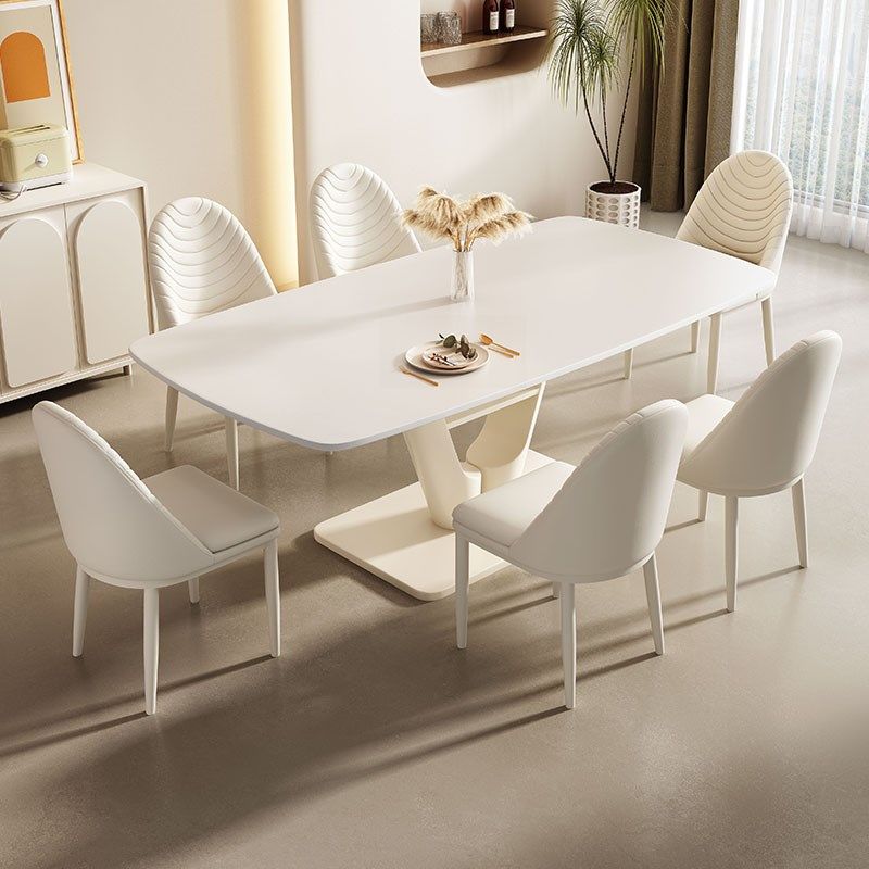 白色奶油风岩板餐桌椅组合家用小户型现代简约客厅超晶石吃饭桌子,饰品/流行首饰/时尚饰品新,其他DIY饰品配件,淘宝优惠券,粉丝福利购,淘宝优惠卷