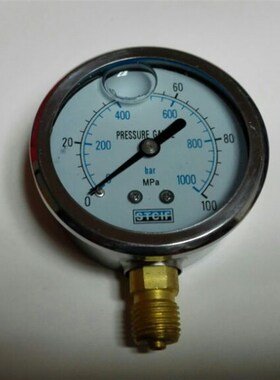 高压压力表 stcif 0-100mpa/0~1000bar m14x1.5 直径60~63mm