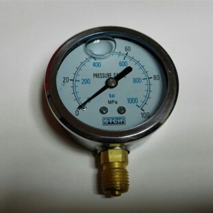 100mpa 1000bar m14x1.5 63mm 高压压力表 直径60 stcif