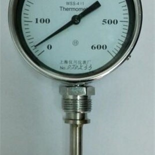 100度 精度1.5级 双金属温度计 螺纹m272 wss 直径100mm 411