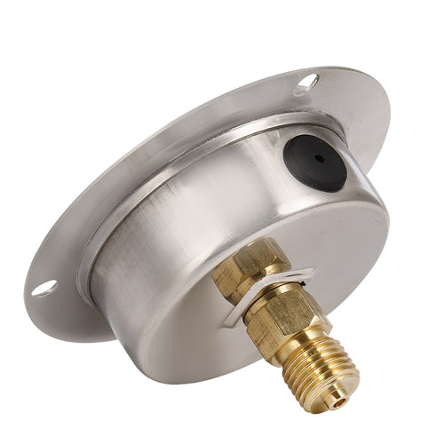 耐震压力表 YN60ZT轴向带边水压表气压真空表0-1.6MPA 氧气表负压