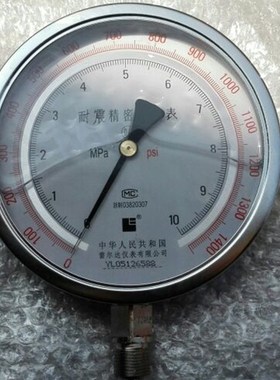 雷尔达牌耐震精密压力表ynb-150a 0~10mpa 1400psi 0.4级 150MM