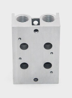 亚德客型3V210 电磁阀底座3V200M-2/3/4F 汇流板 阀板1-28位现货