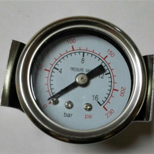压力表直径40mm0 轴向支架卡接式 16bar 230PSI 4CM 1.6mpa 40z