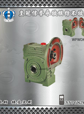 WPWDK立式铁壳蜗轮蜗杆减速机变速箱小型减速器马达直连