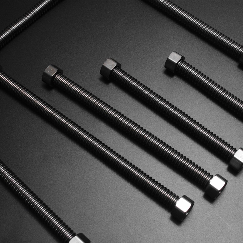 加厚304不锈钢波纹管 枪灰色 进水管  可以随意弯曲 金属软管