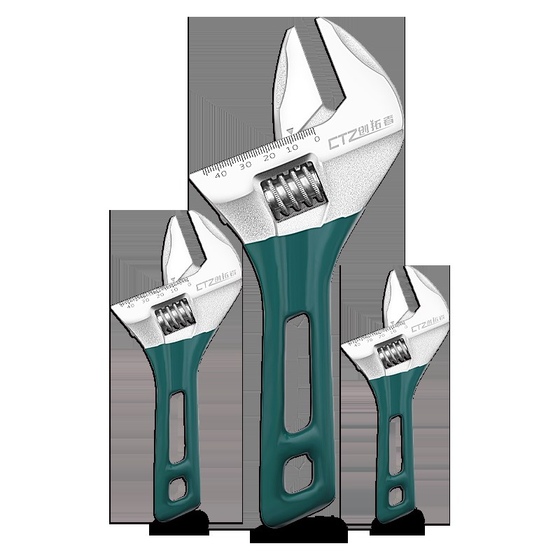 威达超大开口短柄活动扳手 6寸8寸卫浴扳手4寸小迷你短把活口扳手