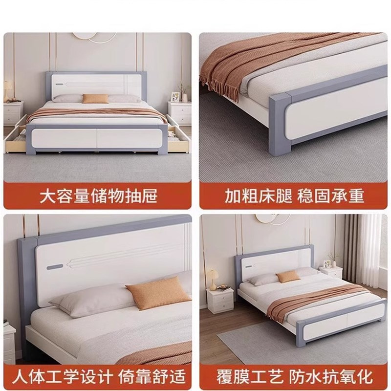 实木床闲鱼二手家具旧货市场入口同城1米8双人床出租房送货上门