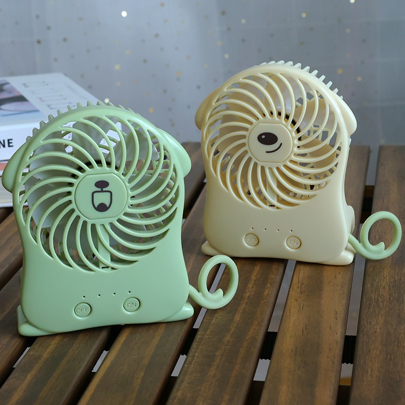 创意桌面小风扇迷你可爱女学生高颜值小型电风扇USB可充电便携式