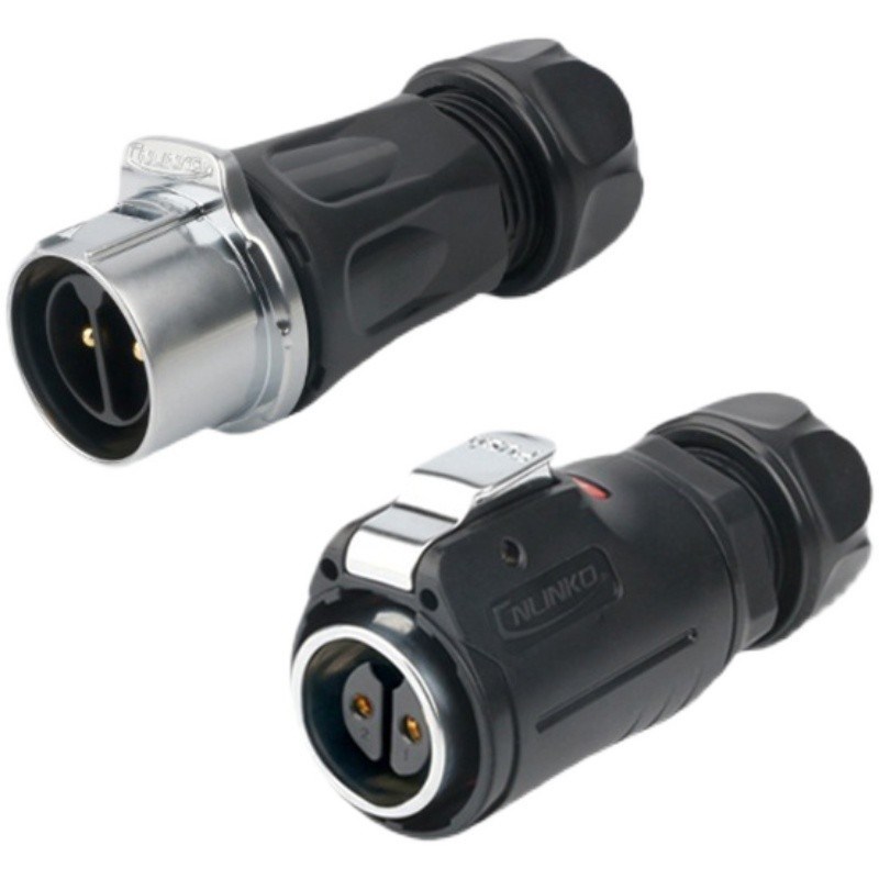 凌科M24型航空插头防水插件224芯IP67公母头对接信号连接大电流