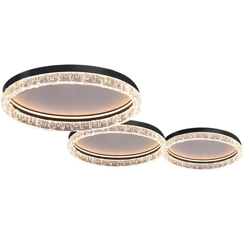 意式极简轻奢客厅吸顶灯2024新款现代简约设计师个性圆环大厅主灯