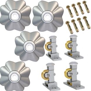 升降晾衣架滑轮配件阳台手摇器双杆晒衣架铜滑轮顶座支架通用包邮