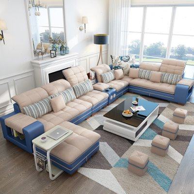 布艺沙发组合客厅整装简约现代小户型可拆洗多色可选乳胶布沙发,住宅家具,布艺沙发,淘宝优惠券,粉丝福利购,淘宝优惠卷