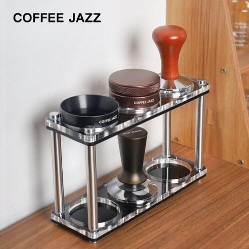 COFFEE JAZZ 咖啡器具置物架 压粉锤布粉器整理架收纳架收纳底座