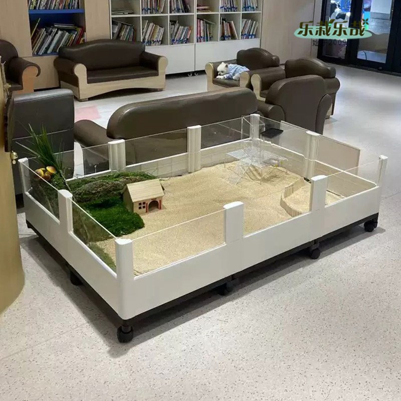 适用养龟乌龟生态养殖o箱饲养环境植物造景观箱黄缘龟专用缸景观