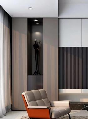 抽象人物看书长腿雕塑摆件样板房酒店电视柜客厅玄关书房铁艺术品