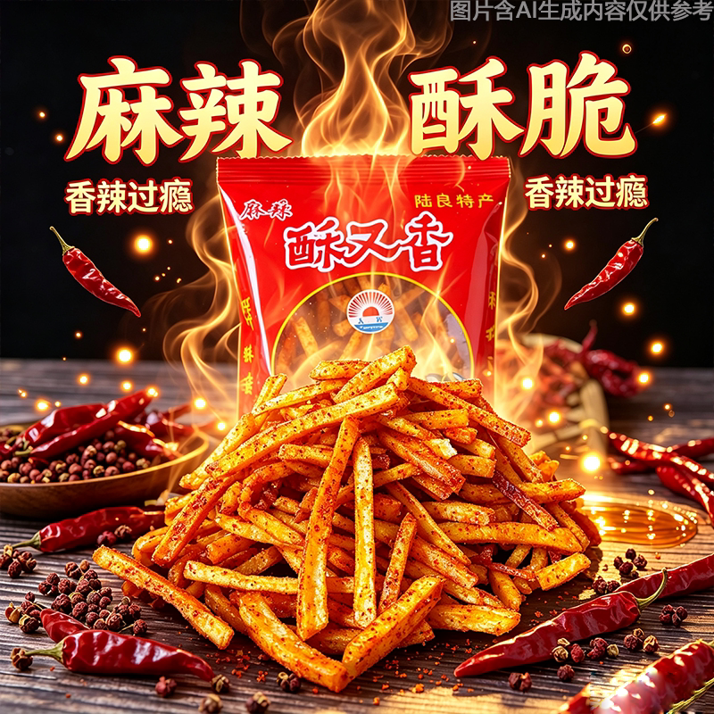 土豆片酥又香种类丰富休闲小吃香脆零食云南陆良特产袋装土豆丝