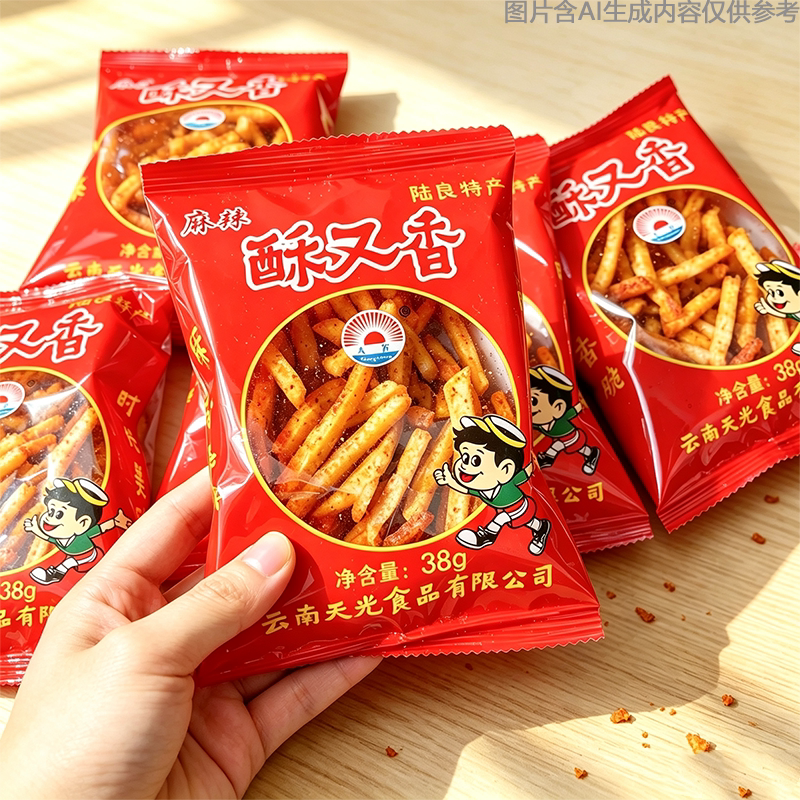 土豆片香脆零食云南陆良特产袋装土豆丝酥又香种类丰富休闲小吃