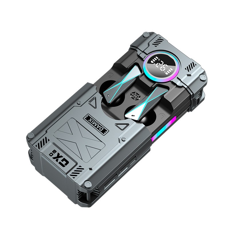 DX-08蓝牙耳机入耳式科幻机械机甲 电量显示DX07超长续.航炫酷外