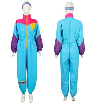 万圣节服装复古70年代80s服z装 欧美迪斯科嬉皮士舞会表演演出服