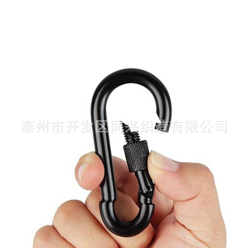 户外秋千绑带秋千绳延长链x摆动链 黑色登山扣绑树带安全带