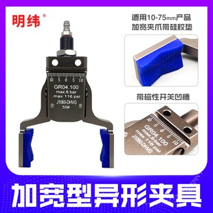 机械手迷你大开口夹具气动水口工业加宽加长MINI异型MINI-A-E带磁