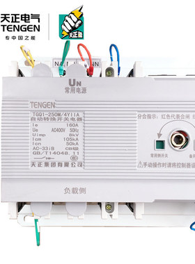 天正TGQ1-250M/3II 3YII 4II 4YII双电源自动转换开关100160 250A