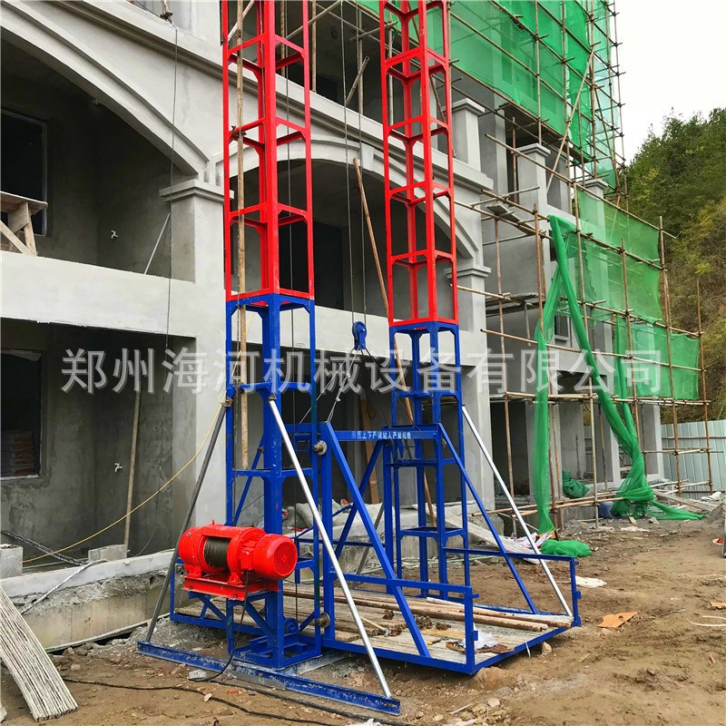 2021龙门架/物料提升机 别墅工地建筑升降机 学校装修用提料机