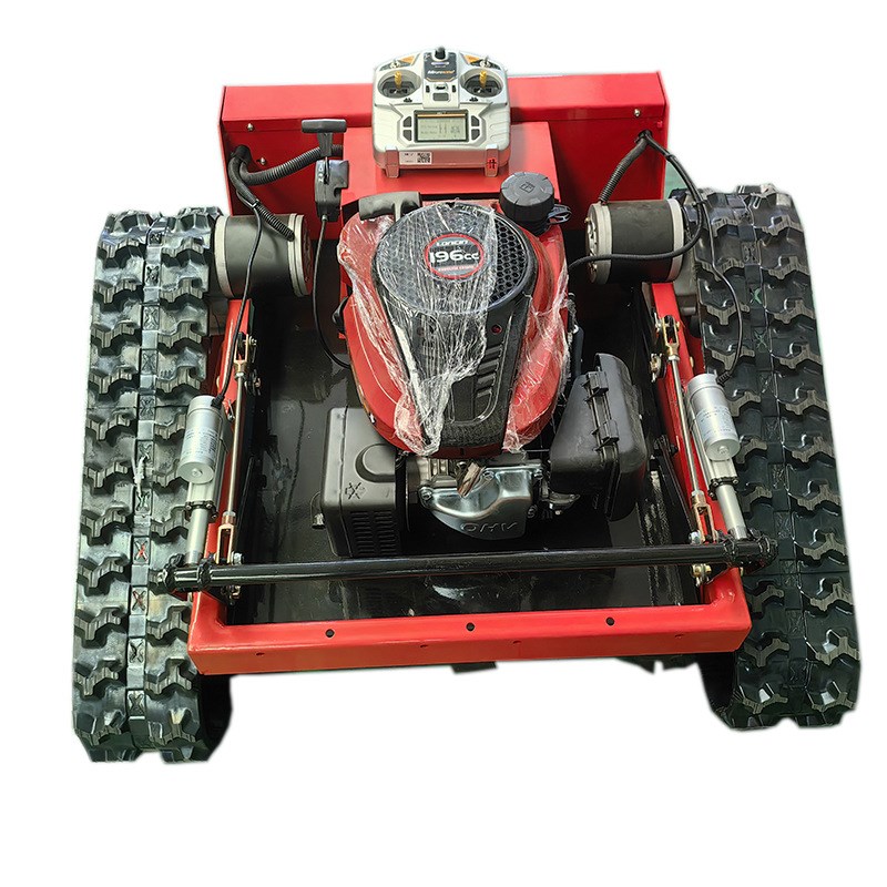 出口欧洲割幅500遥控割草机 无线遥控履带式割草机低油耗园林开荒