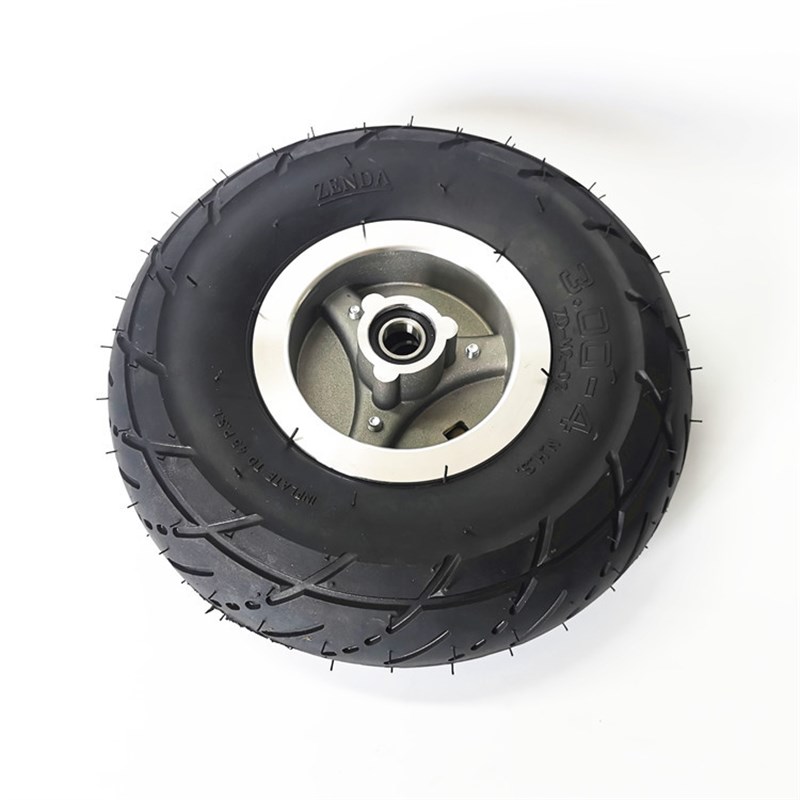 10寸电动三轮车代步车后轮总成3.00-4充气内外胎整轮套装配件