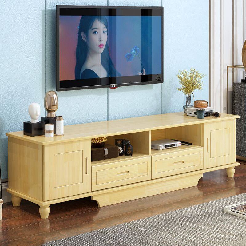 包邮全实木电视机柜卧室现代简约矮柜客厅小户型小柜子储物柜地柜