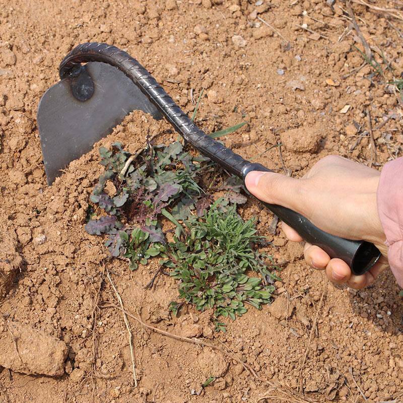锄头锰钢除草家用锄地全钢不含手柄锄草神器种菜农具松土农用工具