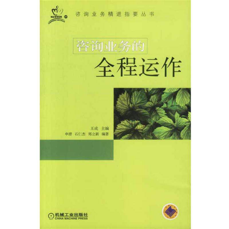 【正版书籍】 咨询业务的全程运作 王成主编 机械工业出版社