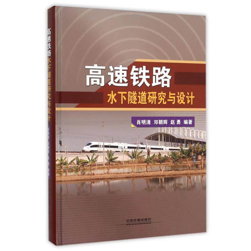 【正版书籍】 高速铁路水下隧道研究与设计 肖明清,邓朝辉,赵勇 著 中国铁道出版社