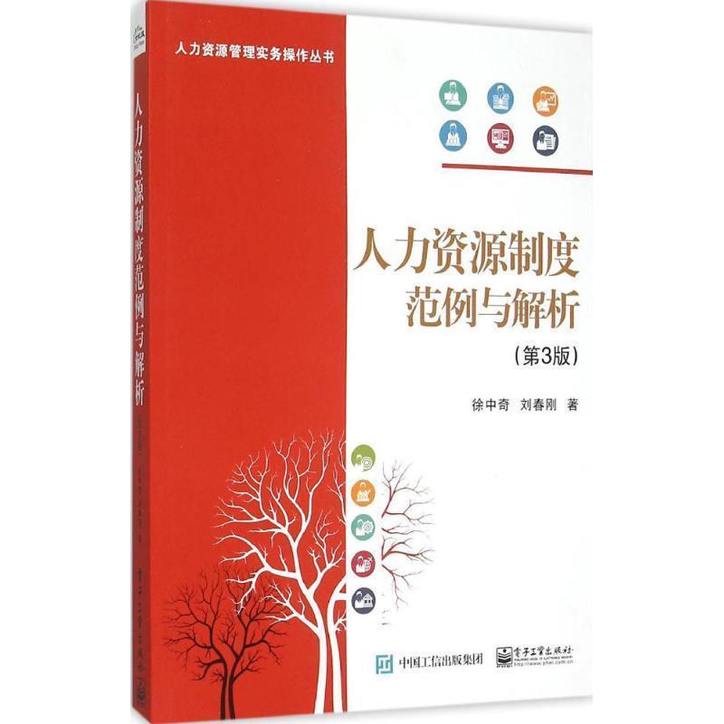 【正版书籍】 人力资源制度范例与解析 徐中奇 著 电子工业出版社