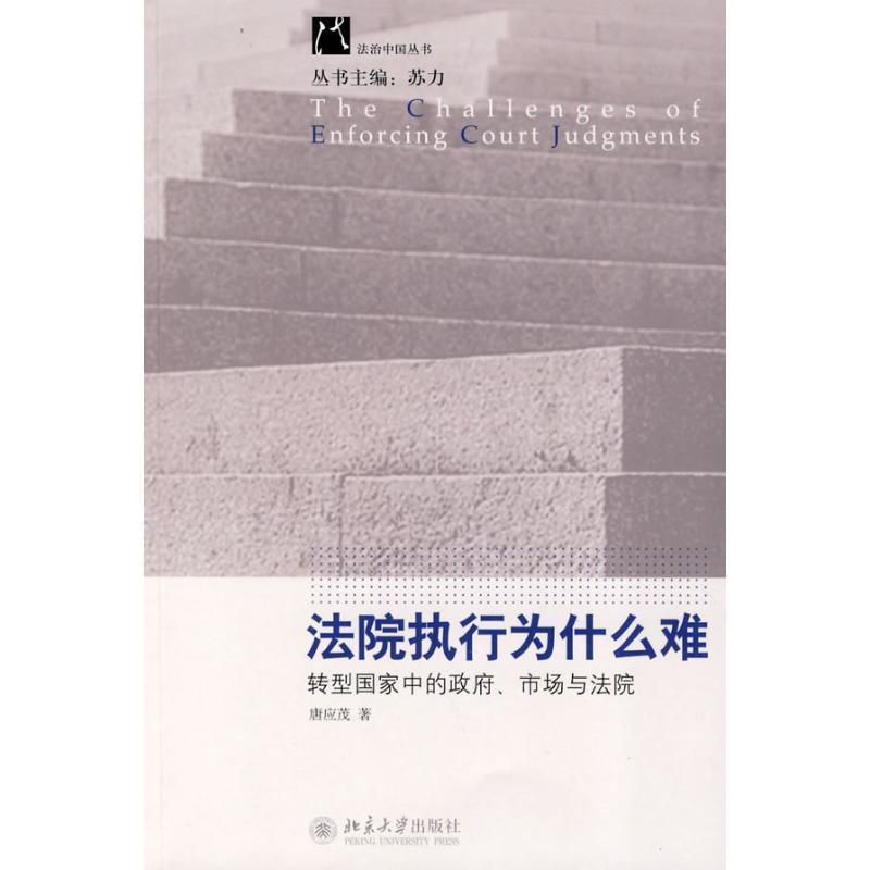【正版书籍】 法院执行为什么难:转型国家中的政府、市场与法院 唐应茂 著 北京大学出版社
