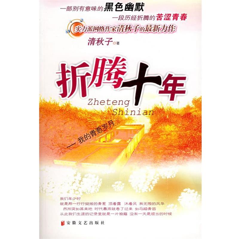 【正版书籍】 折腾十年:我的青葱岁月 清秋子 著 安徽文艺出版社