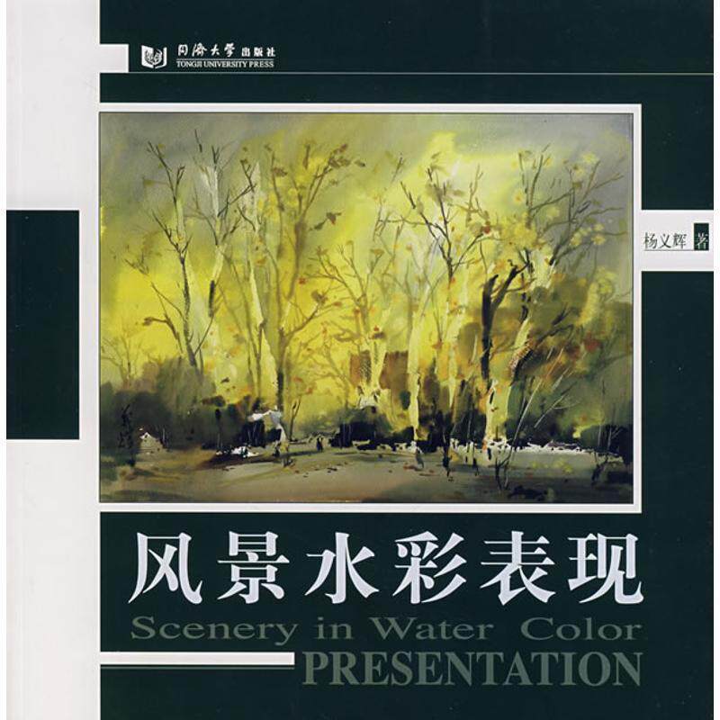 【正版书籍】 风景水彩表现 杨义辉 同济大学出版社