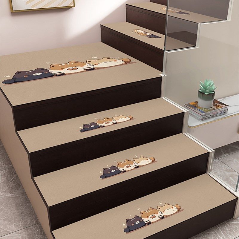 新款软硅藻泥楼梯垫地毯梯垫自粘幼儿园高端卡通台阶木楼梯防滑垫,居家布艺,楼梯垫,淘宝优惠券,粉丝福利购,淘宝优惠卷