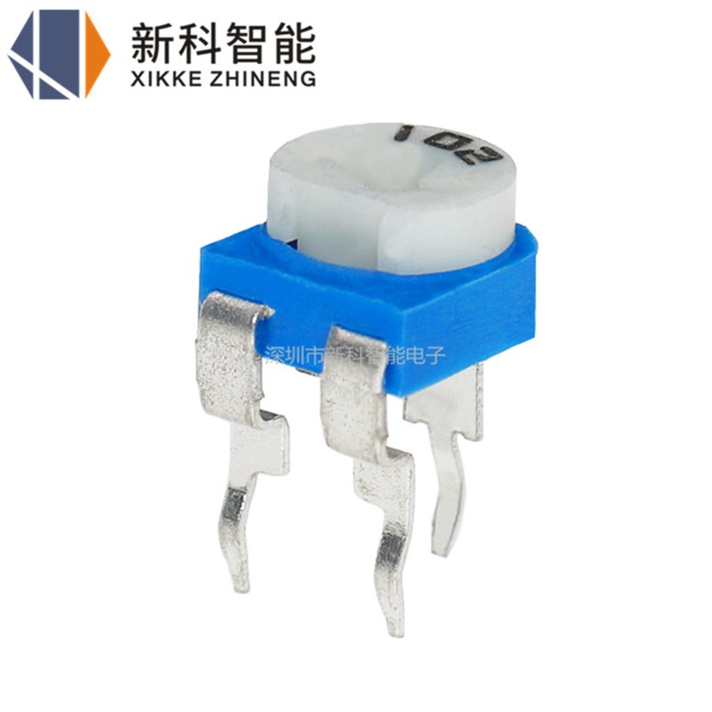 RM065卧式蓝白可k调电阻 302 472 473 3K 4.7K 47K 电位器