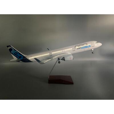 A321原型机航空飞机模型带灯带轮子仿真静态航模摆件