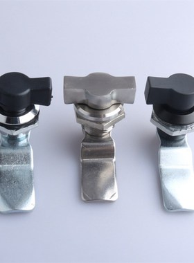 MS722黑色不锈钢锁 MS715-6 电柜箱转舌锁MS714-2 工业机箱机柜锁