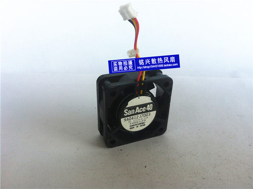 三洋 9A0412J7D03 DC12V 0.11A 4015 4cm 三线双滚珠