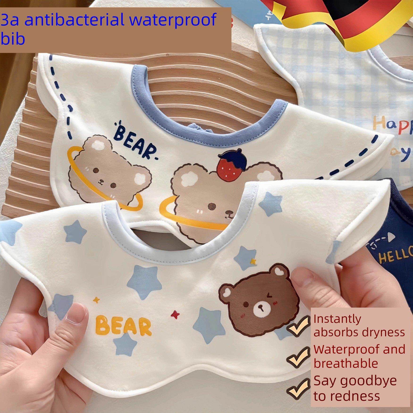 2025婴儿围嘴口水巾360旋转a类防水秋冬新生儿围兜防脏口水兜,婴童用品,口水巾,淘宝优惠券,粉丝福利购,淘宝优惠卷