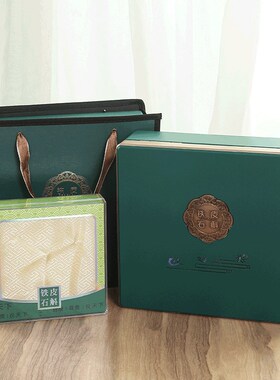 霍山铁皮石斛包装盒p绿色切片礼盒石斛粉半斤一斤装空盒子